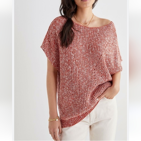 Anthropolgie Pilcro and the Letterpress Oversized Open Back Sweater Top - Picture 7 of 12